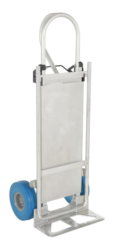 HAND TRUCK W/FOLDING PLATFORM BLUE WHEEL